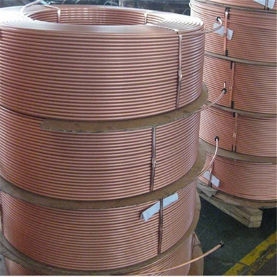 C27000 أنابيب نحاسية صناعية 1/4 &quot;3/8&quot; أنابيب نحاسية قابلة للانحناء مبرد الهواء